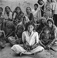 Wendy Ewald, Tidi and Her Harijan Neighbors, 1990
